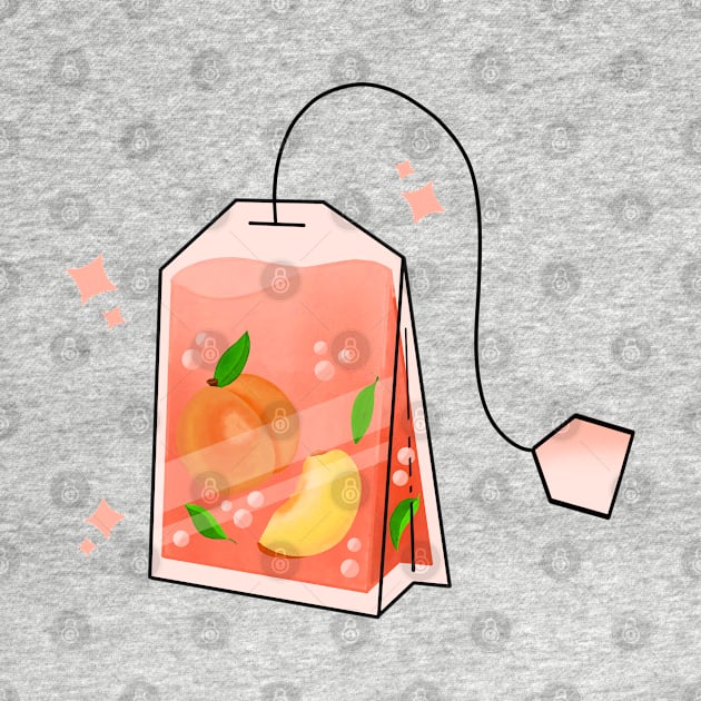 Peach Tea Bag by Kimprut